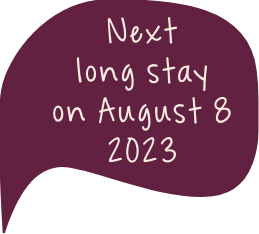 Next long stay on August 8 2023