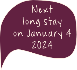Next long stay on January 4th 2024